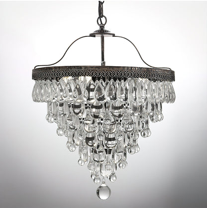 Crystal Inverted Pyramid Chandelier