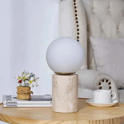 Maxax Deeluxe Travertine Table Lamp