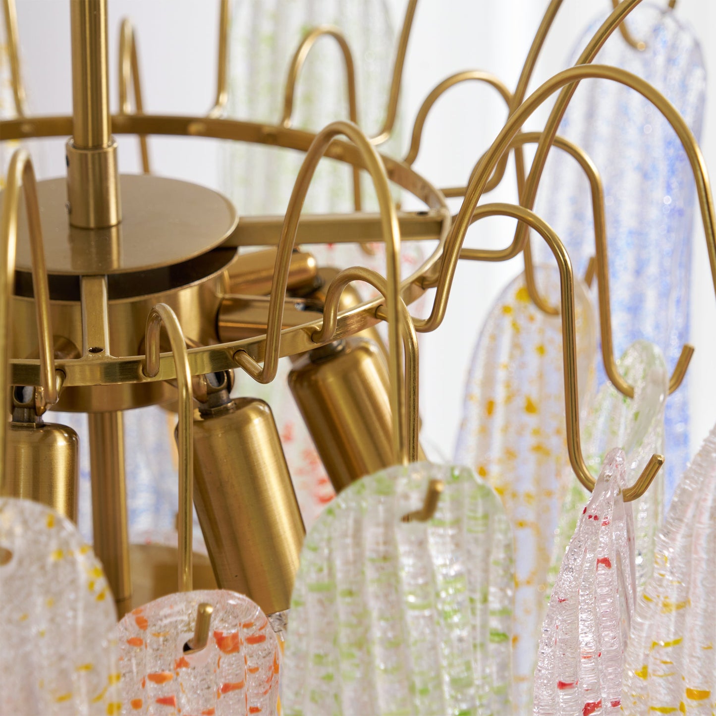 Confetti Glass Tiered Chandelier