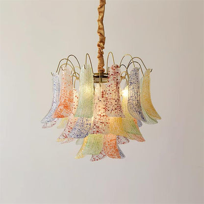 Confetti Glass Tiered Chandelier
