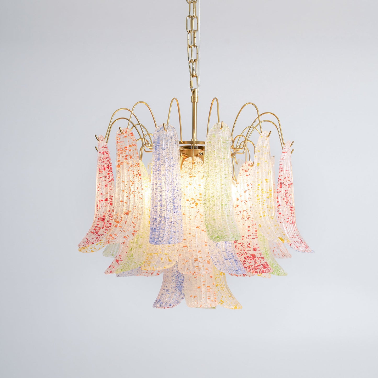Confetti Glass Tiered Chandelier