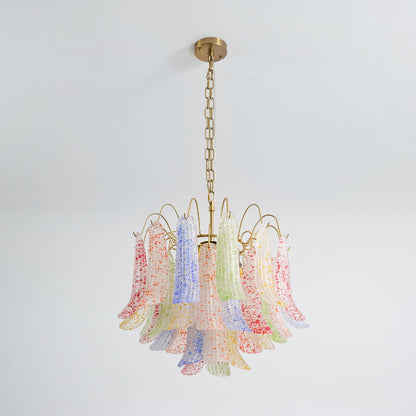 Confetti Glass Tiered Chandelier
