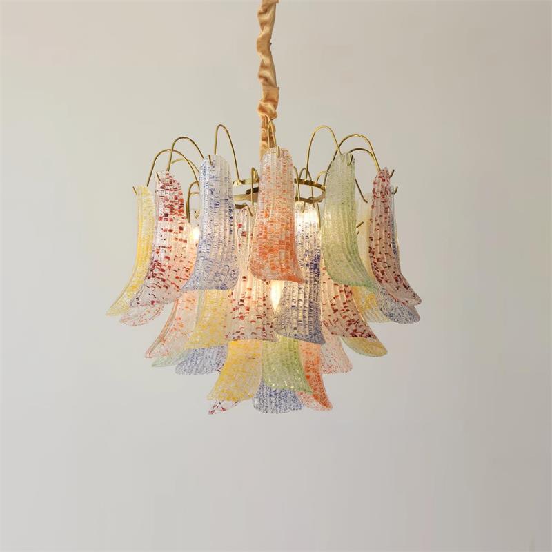 Confetti Glass Tiered Chandelier