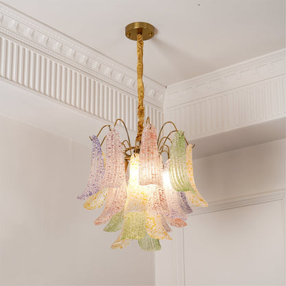 Confetti Glass Tiered Chandelier