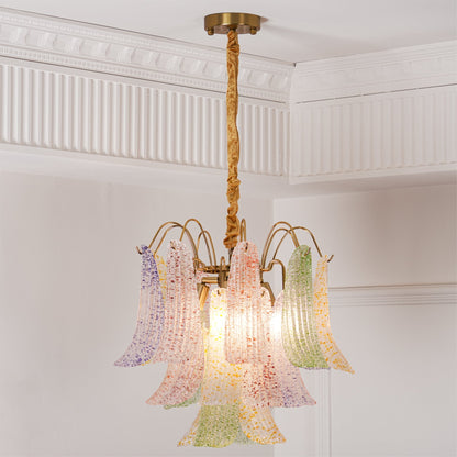 Confetti Glass Tiered Chandelier