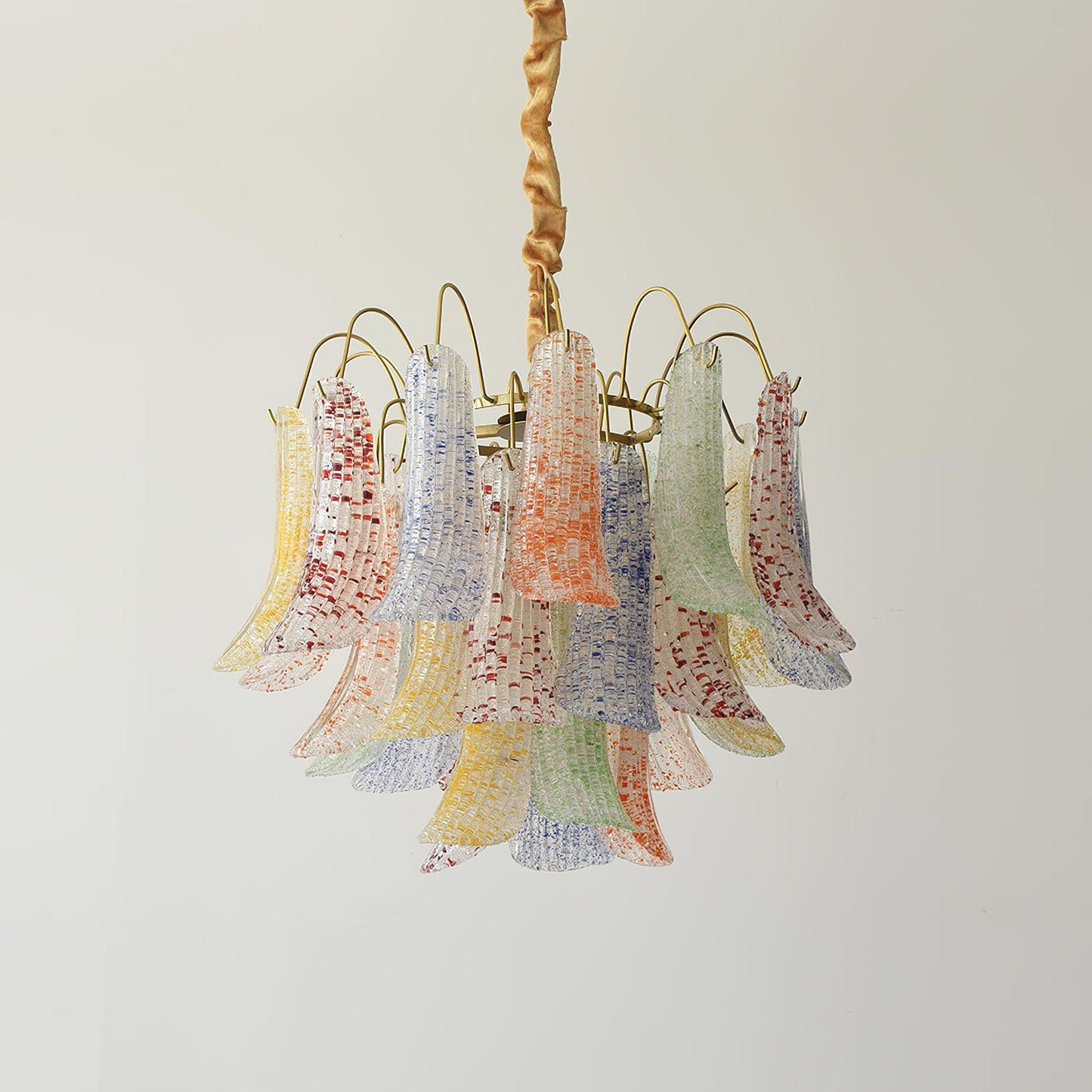 Confetti Glass Tiered Chandelier