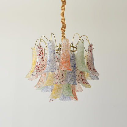 Confetti Glass Tiered Chandelier