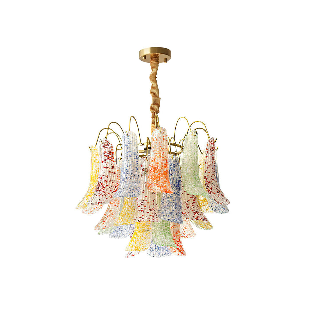Confetti Glass Tiered Chandelier