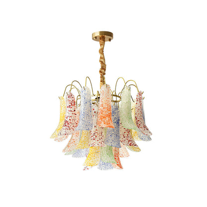 Confetti Glass Tiered Chandelier