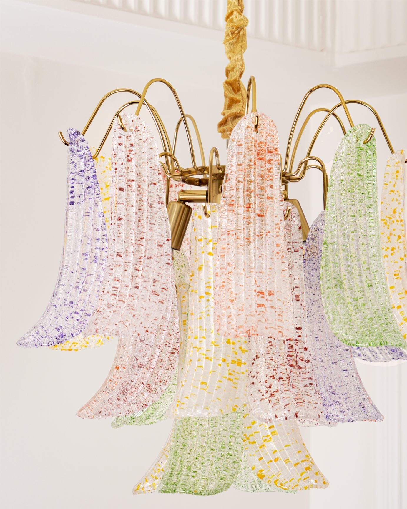 Confetti Glass Tiered Chandelier