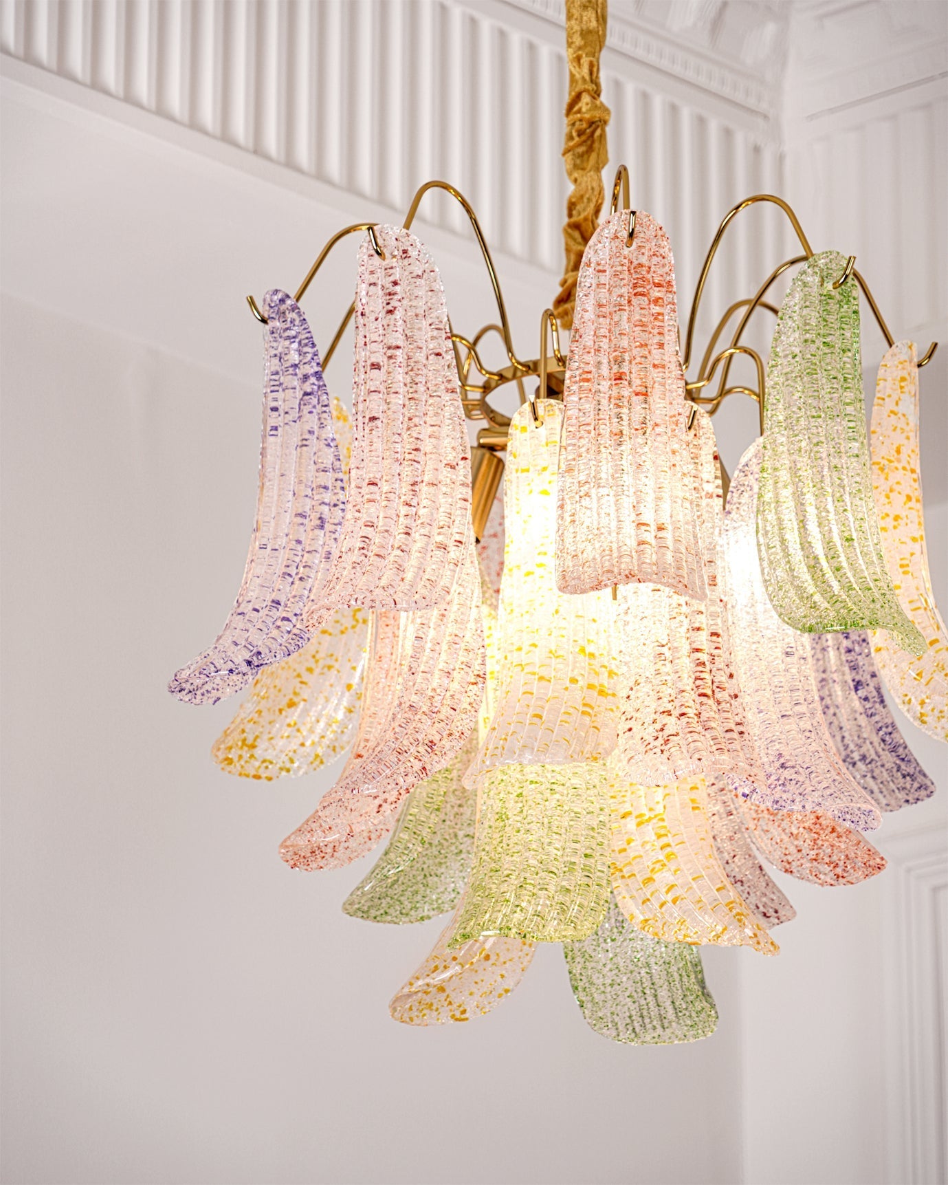 Confetti Glass Tiered Chandelier