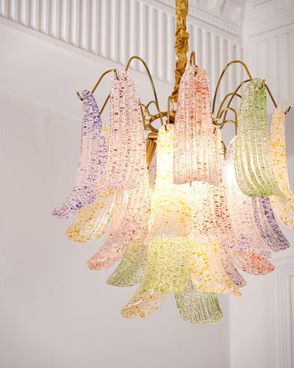 Confetti Glass Tiered Chandelier