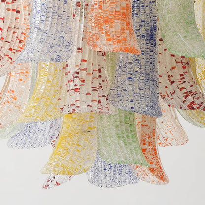 Confetti Glass Tiered Chandelier