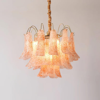 Confetti Glass Tiered Chandelier