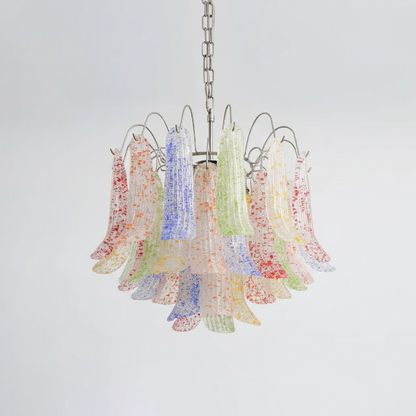 Confetti Glass Tiered Chandelier