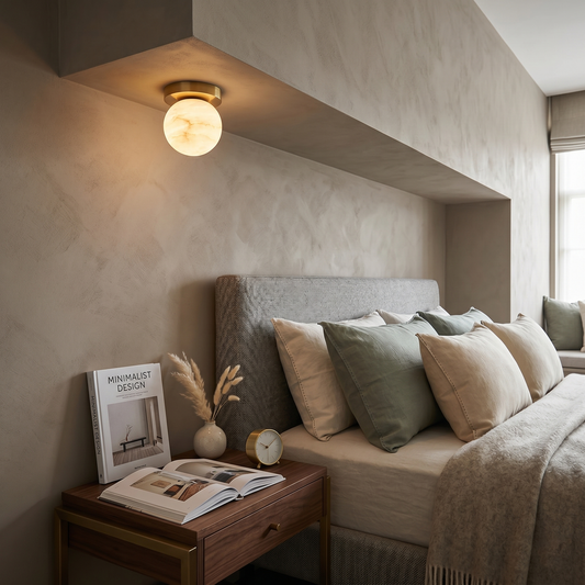 Melange Alabaster Ceiling Light