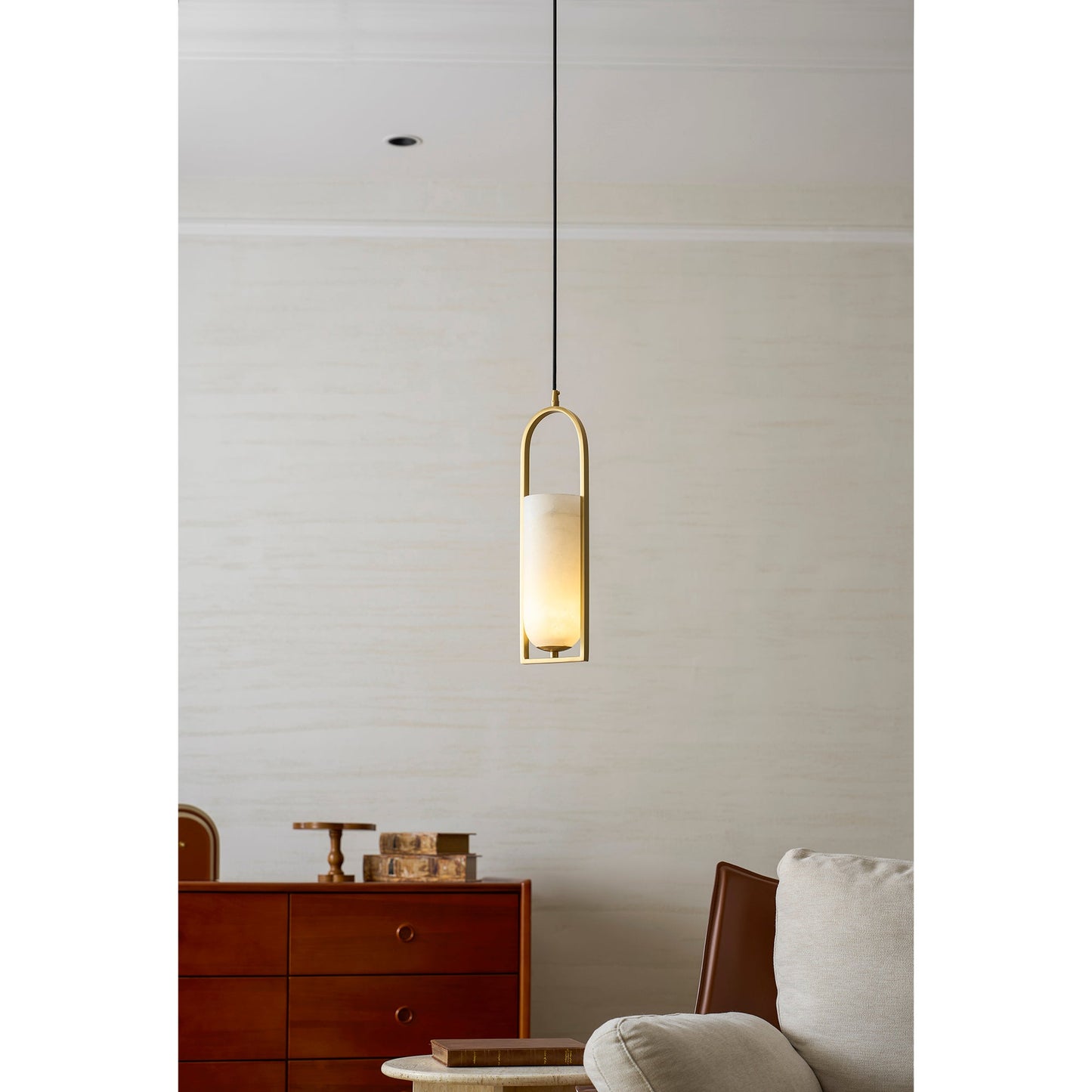 Melange Small Alabaster Pendant Lamp