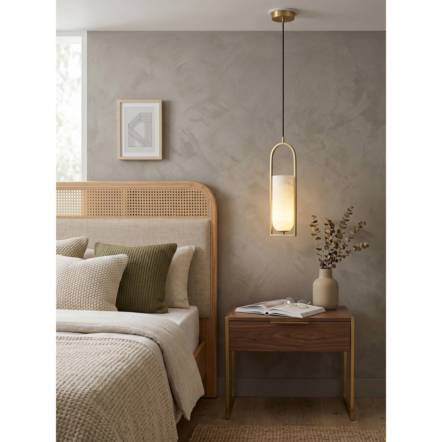 Melange Small Alabaster Pendant Lamp