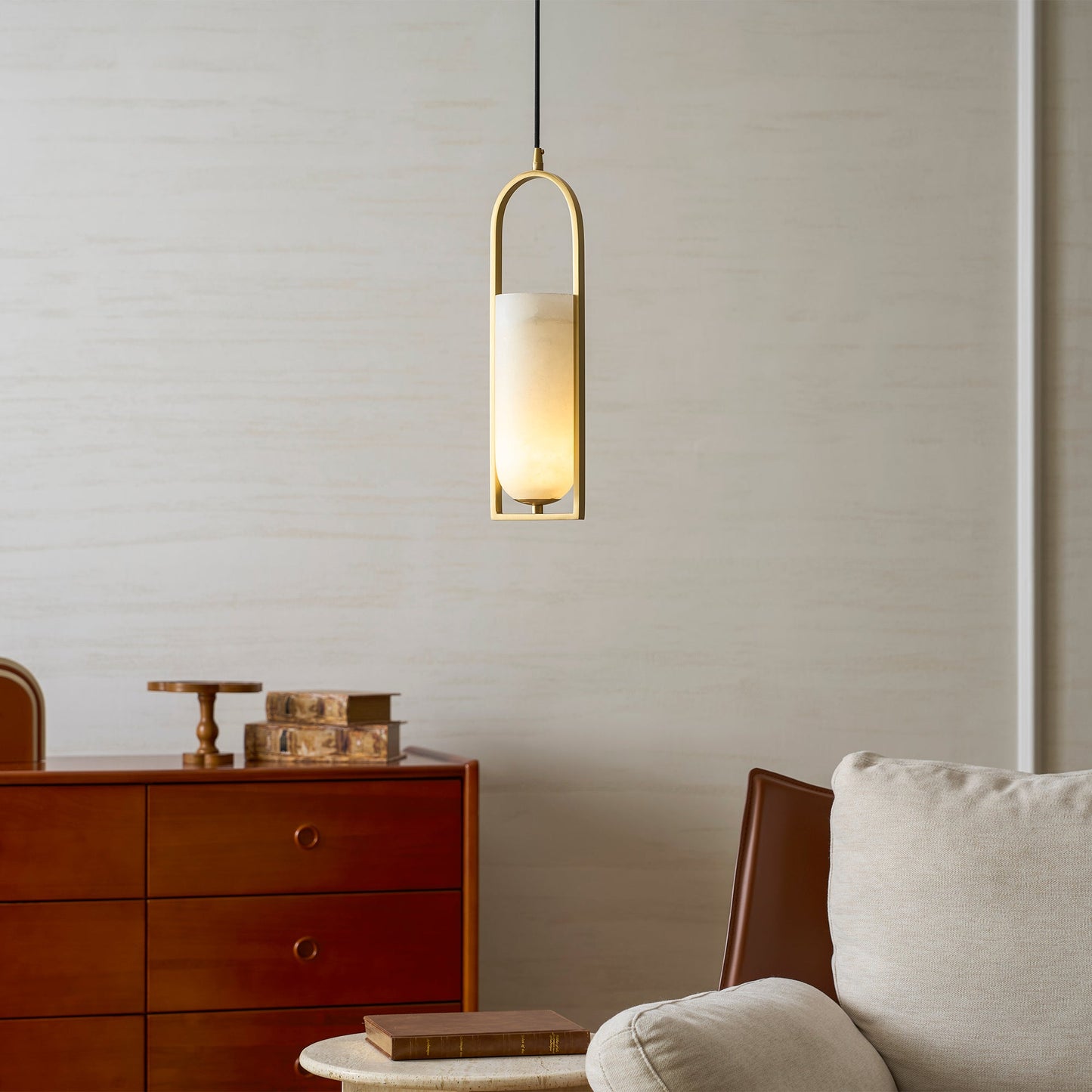 Melange Small Alabaster Pendant Lamp