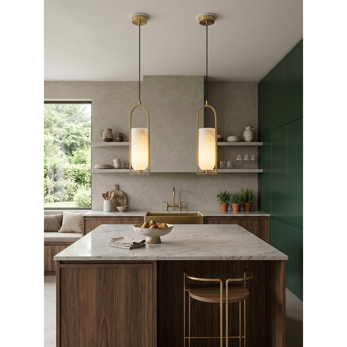 Melange Small Alabaster Pendant Lamp
