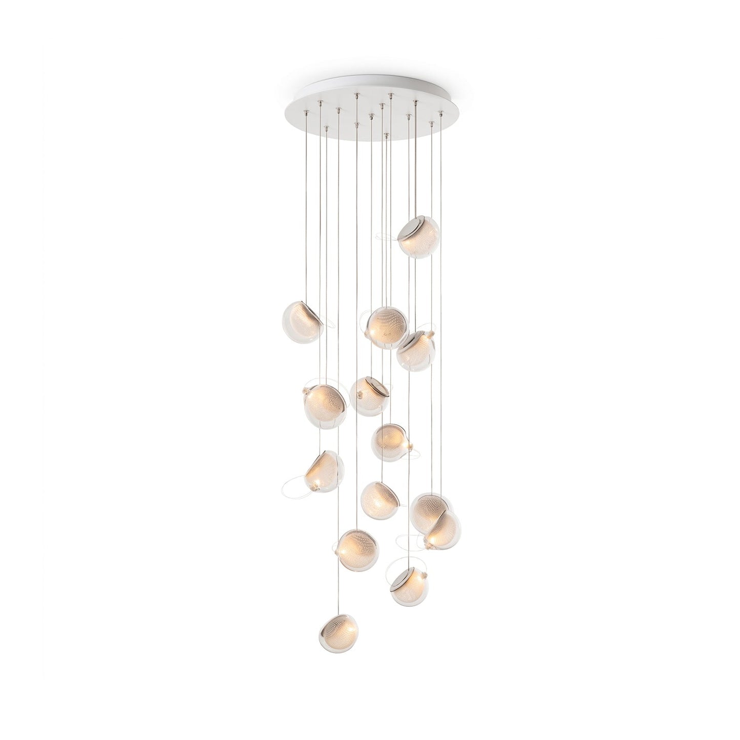 Mesh Glass Cluster Chandelier