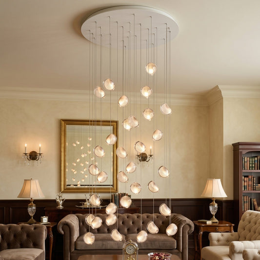 Mesh Glass Cluster Chandelier