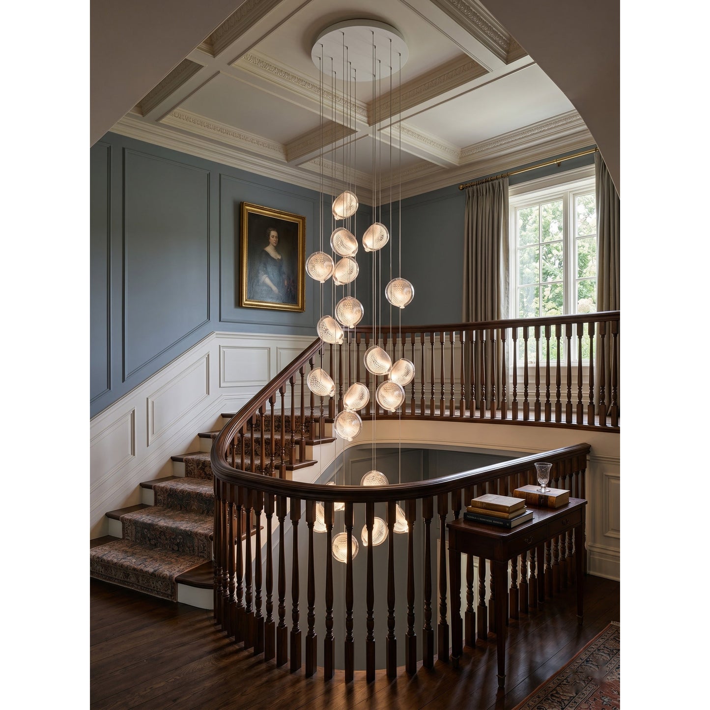 Mesh Glass Cluster Chandelier
