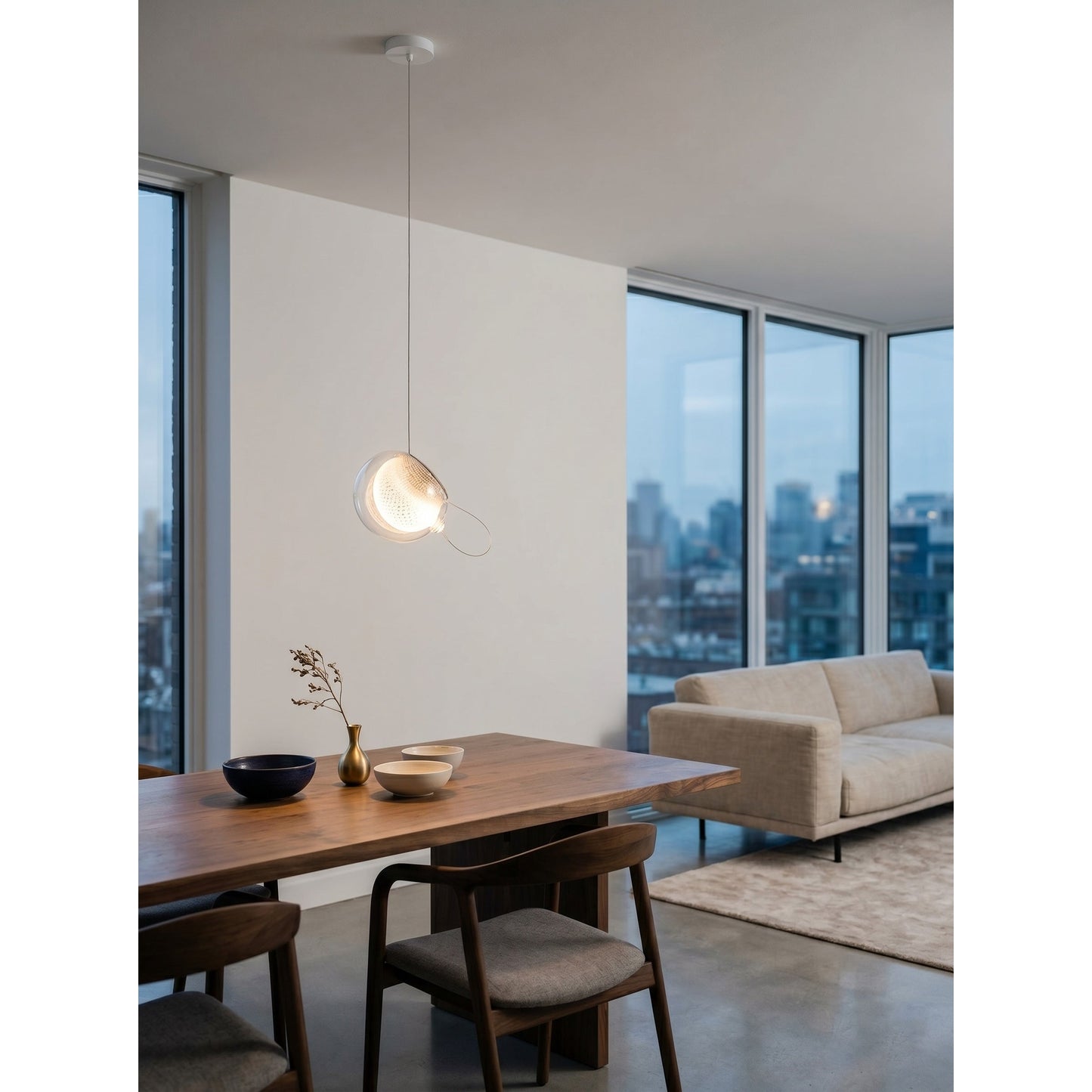 Mesh Glass Cluster Chandelier