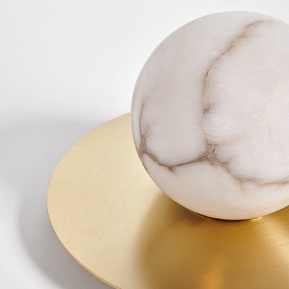 Mini Alabaster Moon Table Lamp