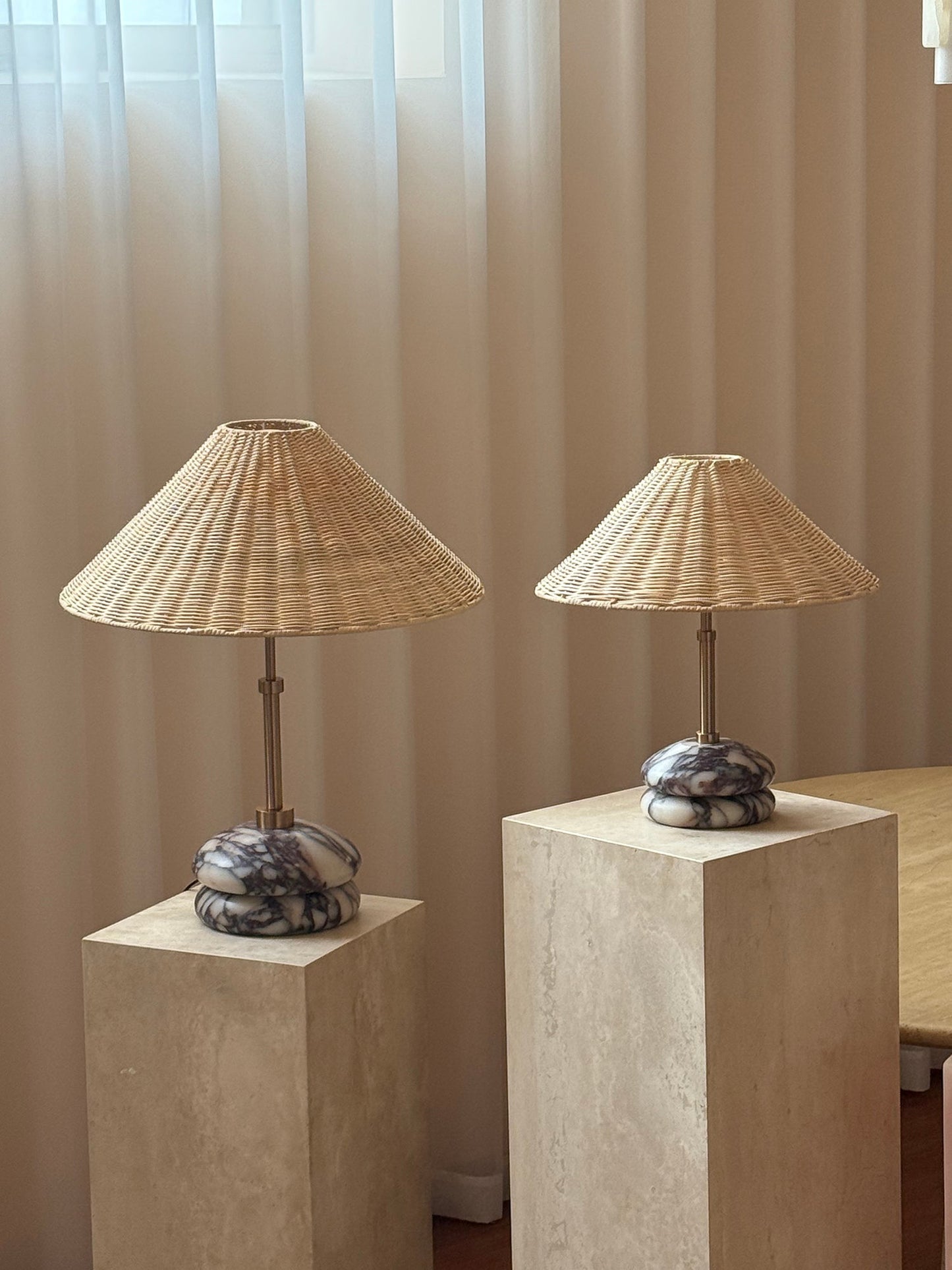 Mission Marble Table Lamp