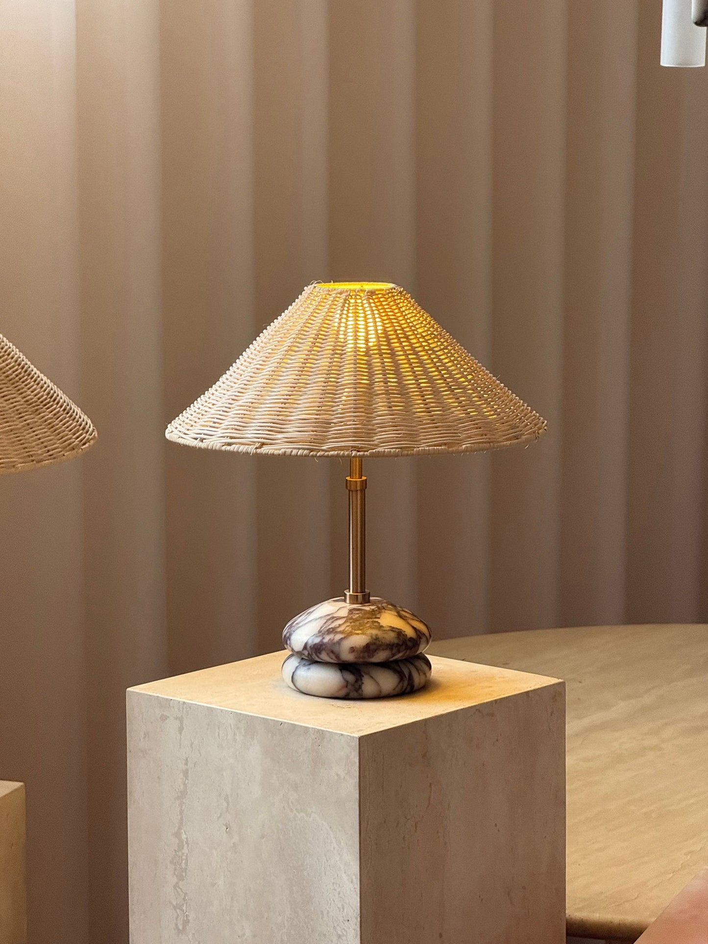 Mission Marble Table Lamp