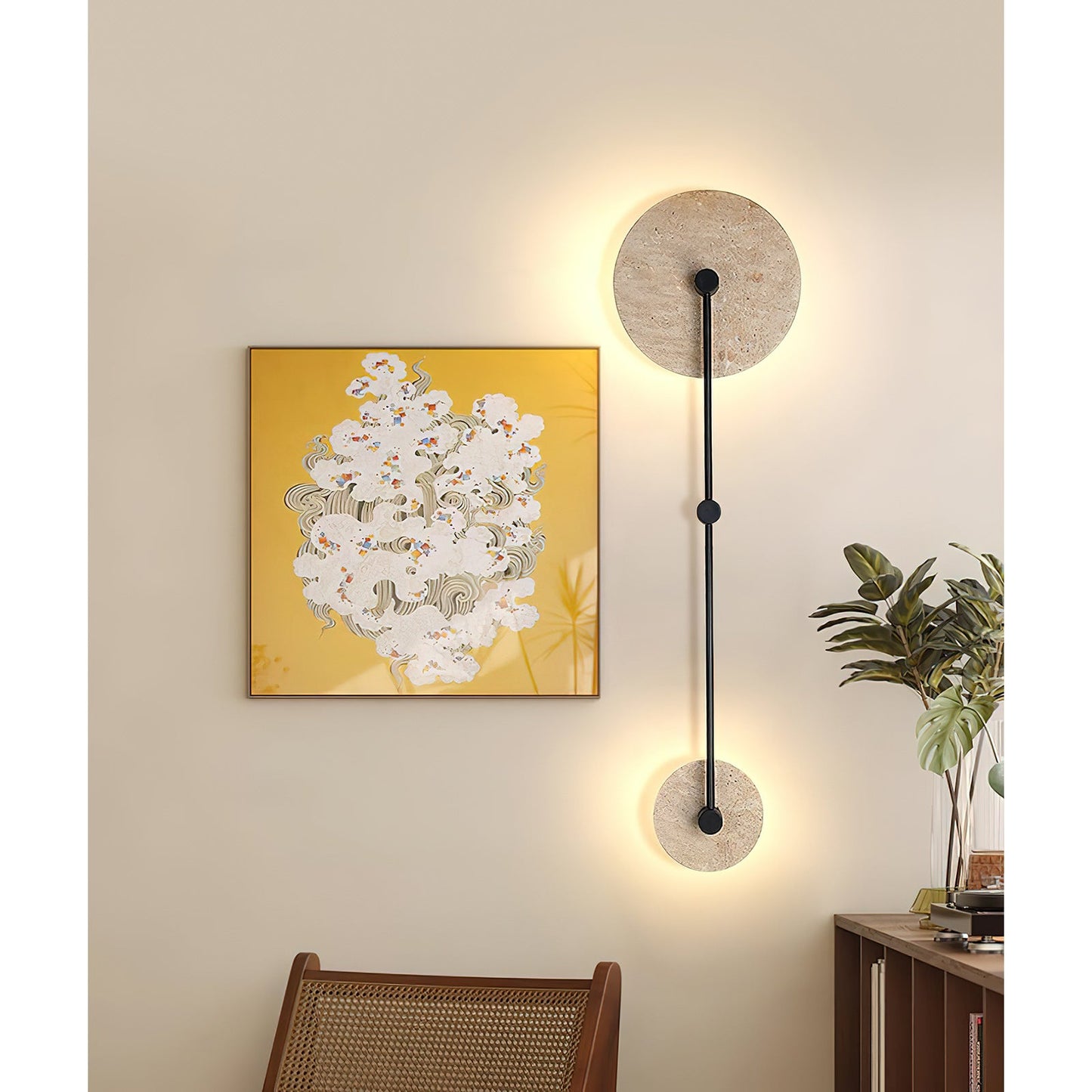 Mito Travertine Wall Lamp