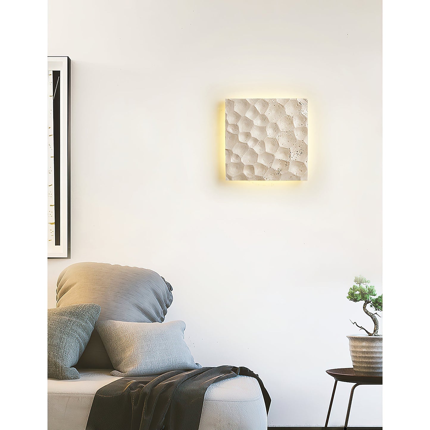 Modular Panel Travertine Sconce