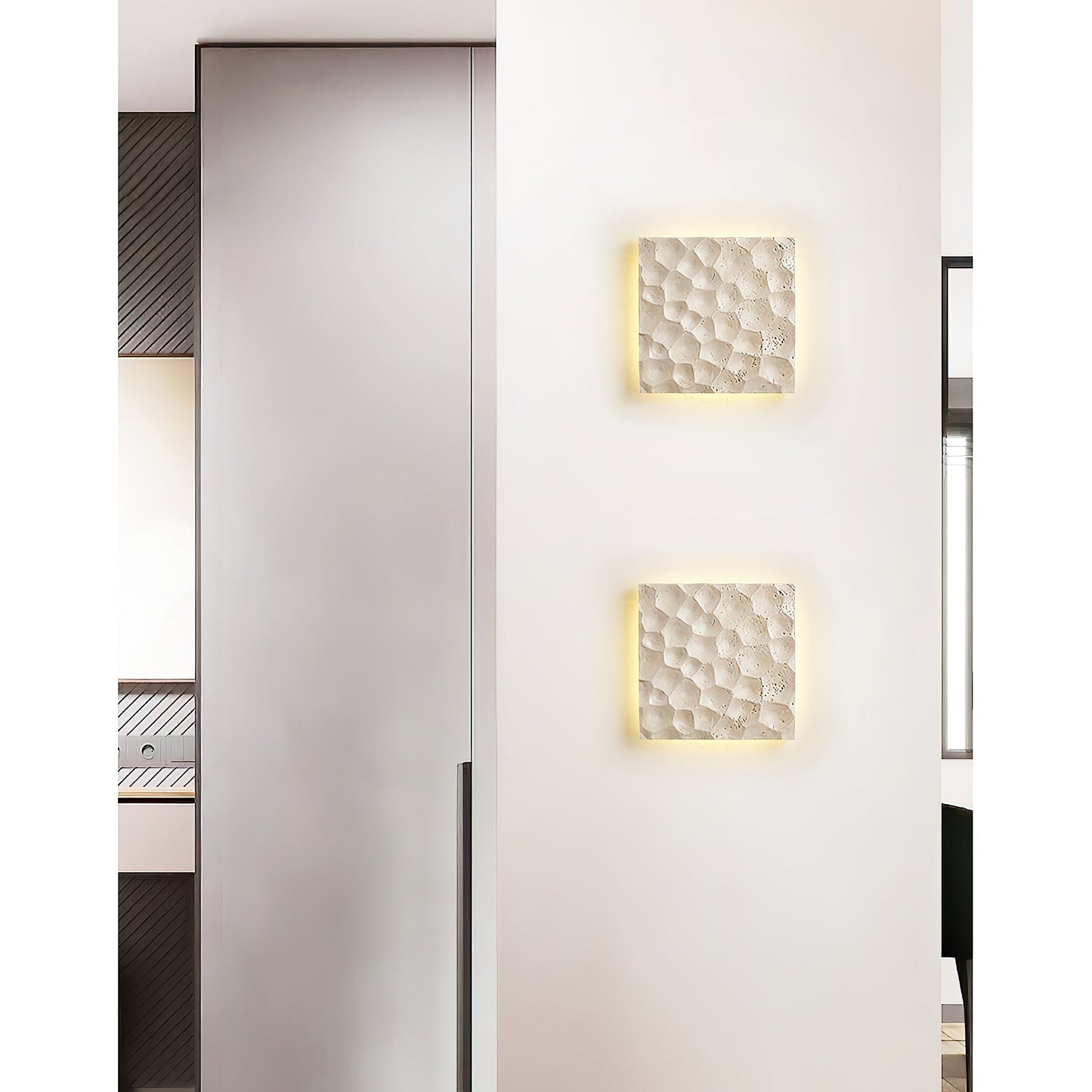 Modular Panel Travertine Sconce