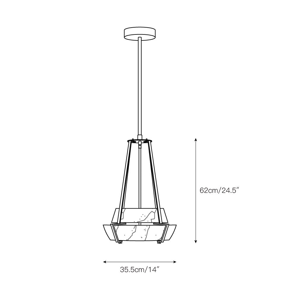 Mohegan Alabaster Pendant Lamp