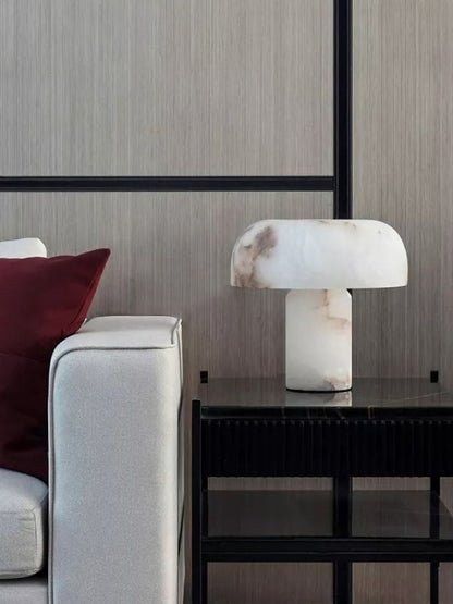 Mushroom Type Alabaster Table Lamp
