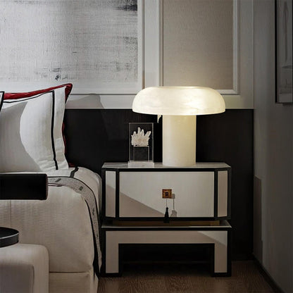 Mushroom Type Alabaster Table Lamp