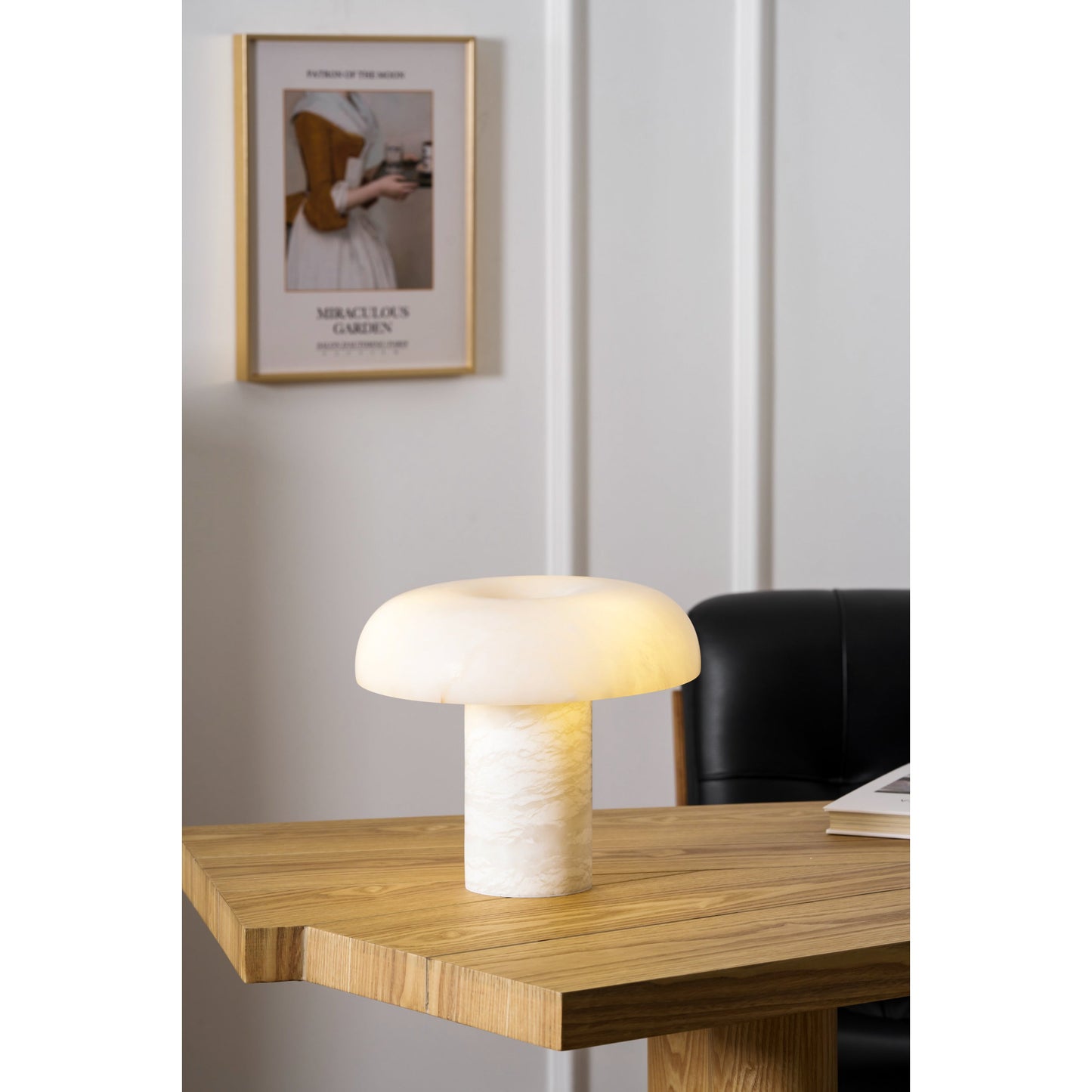 Mushroom Type Alabaster Table Lamp