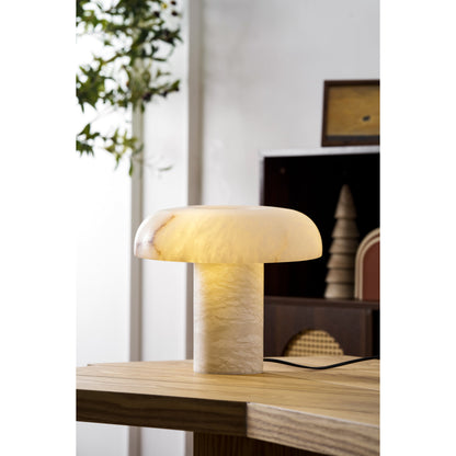 Mushroom Type Alabaster Table Lamp