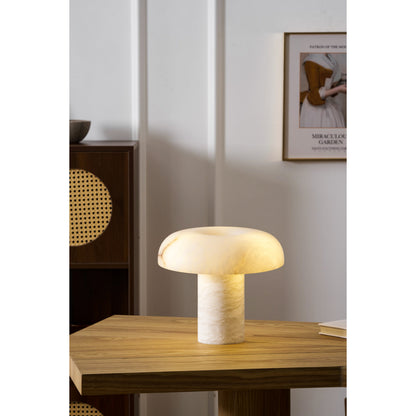 Mushroom Type Alabaster Table Lamp