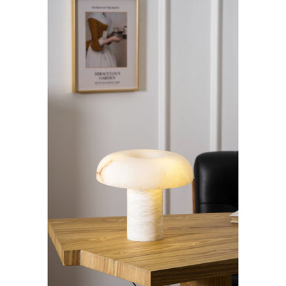 Mushroom Type Alabaster Table Lamp