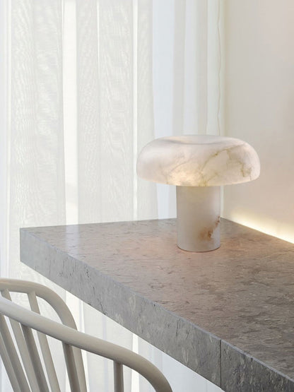 Mushroom Type Alabaster Table Lamp