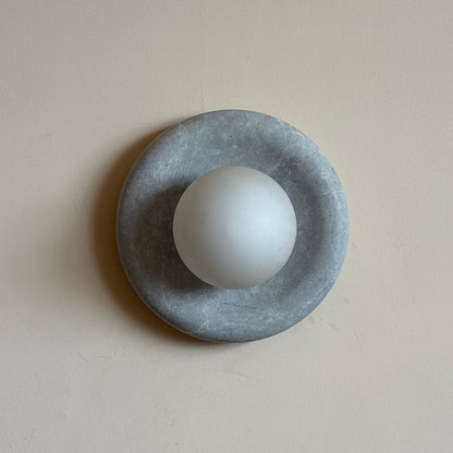 Orli Grey Marble Sconce