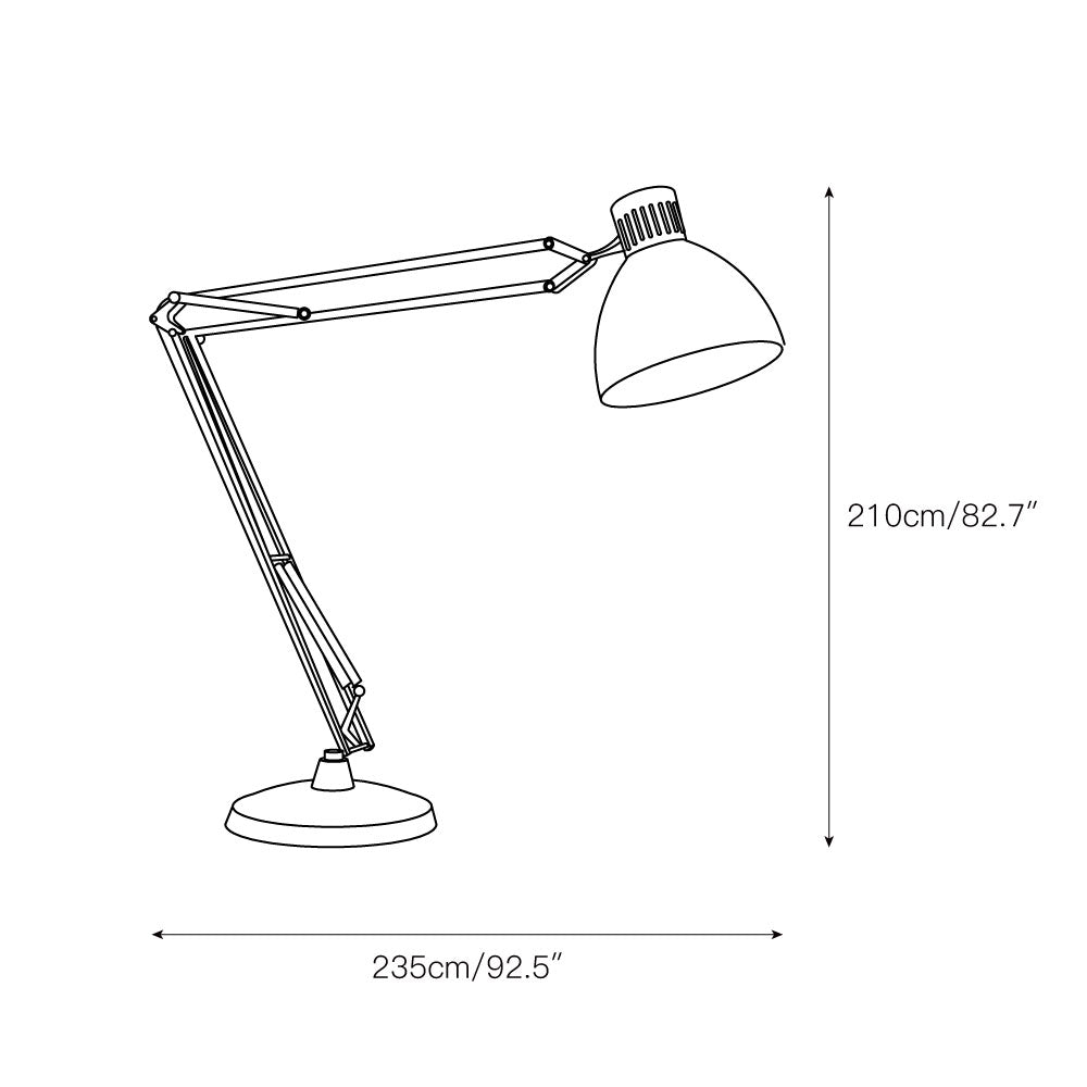 Oversized Industrial Floor Lamp