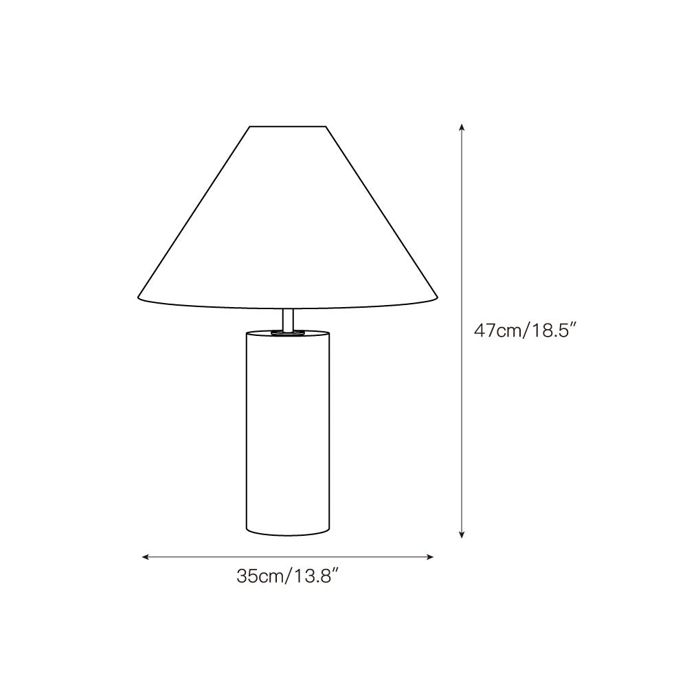 Navagio Travertine Table Lamp