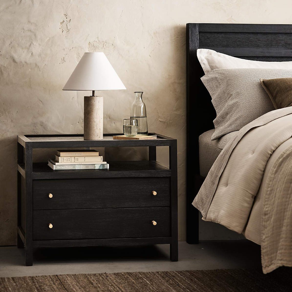 Navagio Travertine Table Lamp