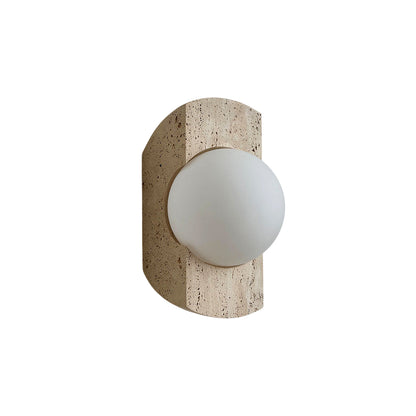 Neptune Travertine Wall Lamp