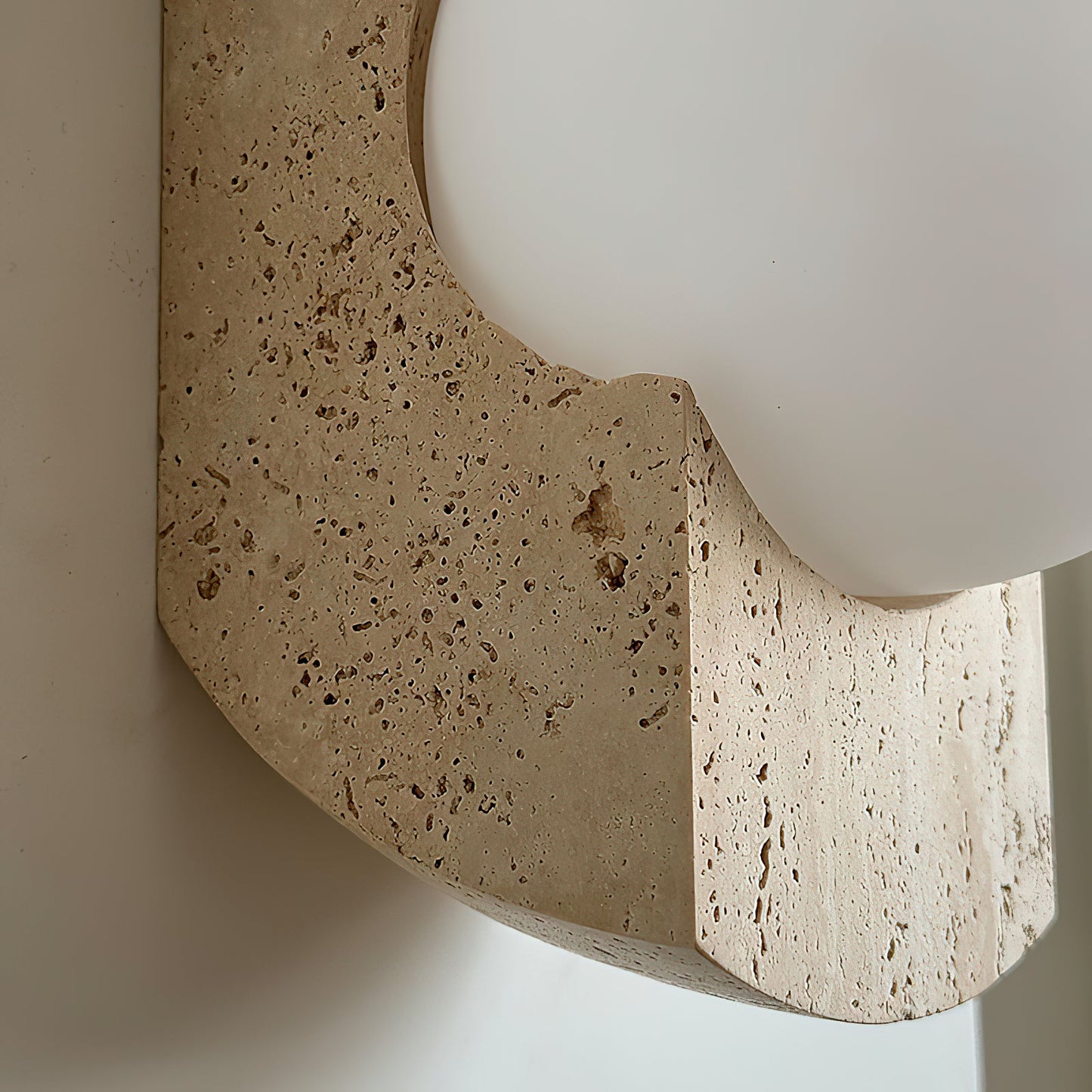 Neptune Travertine Wall Lamp