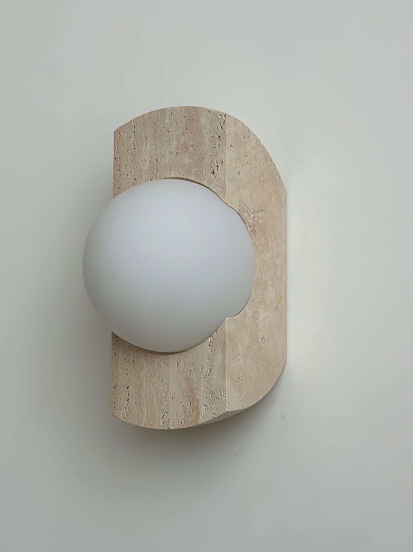 Neptune Travertine Wall Lamp