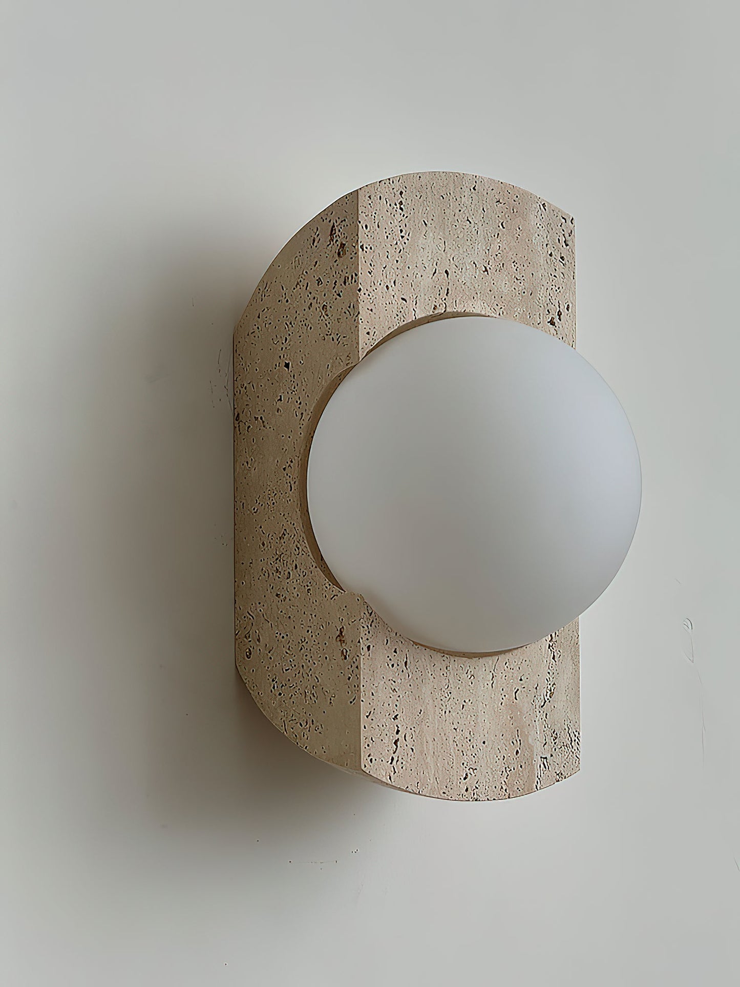 Neptune Travertine Wall Lamp